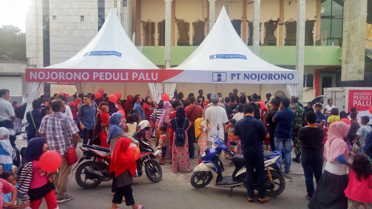 PT Nojorono Beri Edukasi Kesehatan dan Trauma Healing untuk Korban Gempa Palu