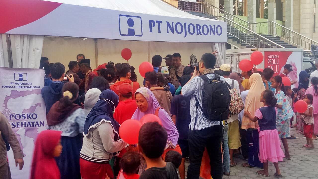 PT Nojorono Beri Edukasi Kesehatan dan Trauma Healing untuk Korban Gempa Palu