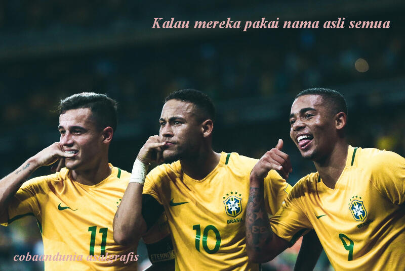 Kenapa sih Pesepakbola Brasil Demen Banget Pakai Nama Panggung?