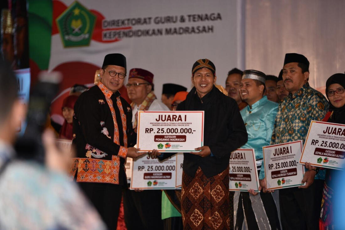 Anugerah Guru Berprestasi 2018, Dirjen Pendis: Upaya Membina dan Memotivasi