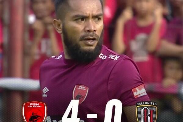 Kalahkan Bali United, PSM Kembali Rebut Puncak Klasemen dari Persija