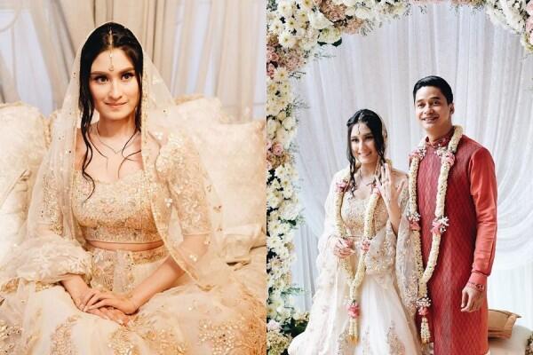 12 Gaya Tunangan Adly Fayruz & Angbeen Rishi, Unik Pakai Adat India
