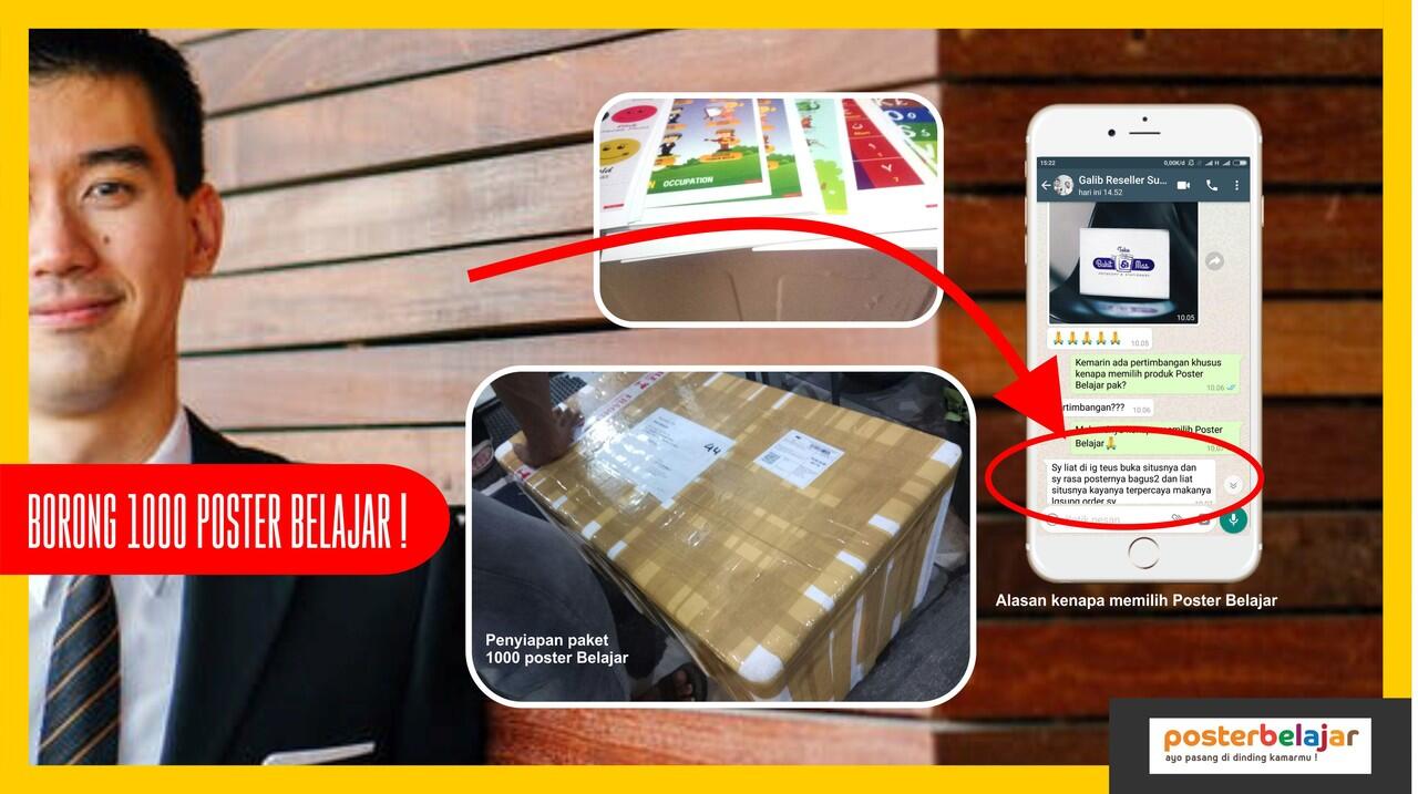 Peluang Bisnis Reseller Poster Belajar untuk Karyawan, Guru, Ibu Rumah Tangga