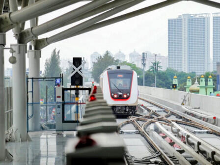Pembangunan Stasiun LRT Fase 1 Sudah 95 Persen