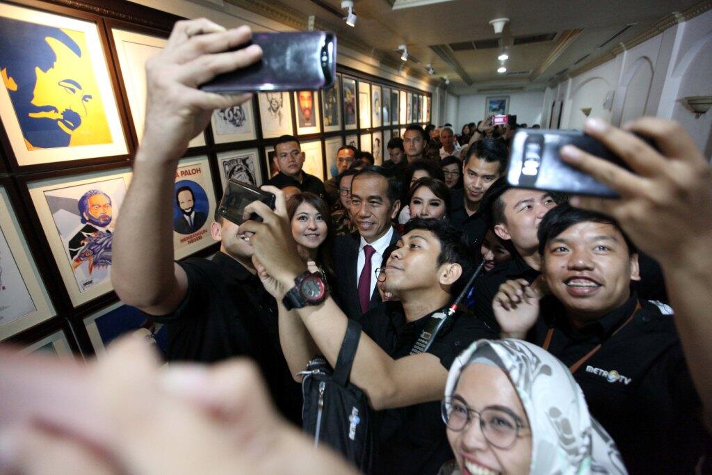 Diary Kedatangan Jokowi di Ultah Metro TV