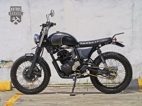 Melirik 5 Motor Tracker Karya Katros Garage, Builder Chopper Jokowi