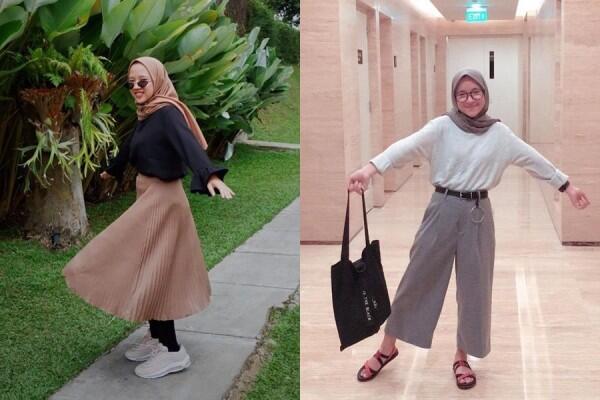 10 Adu Gaya OOTD Nissa Sabyan Vs Iin Fadilah, Sering Dikira Kembar!