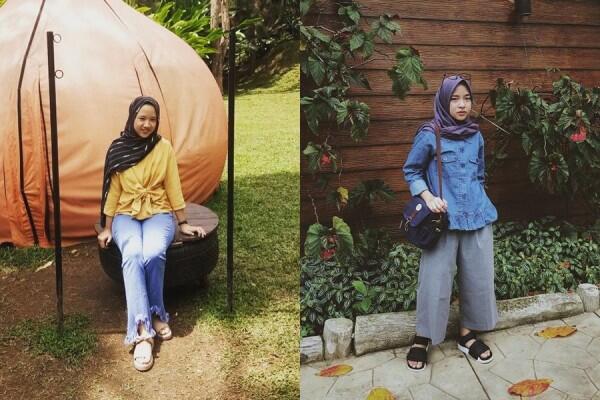 10 Adu Gaya OOTD Nissa Sabyan Vs Iin Fadilah, Sering Dikira Kembar!