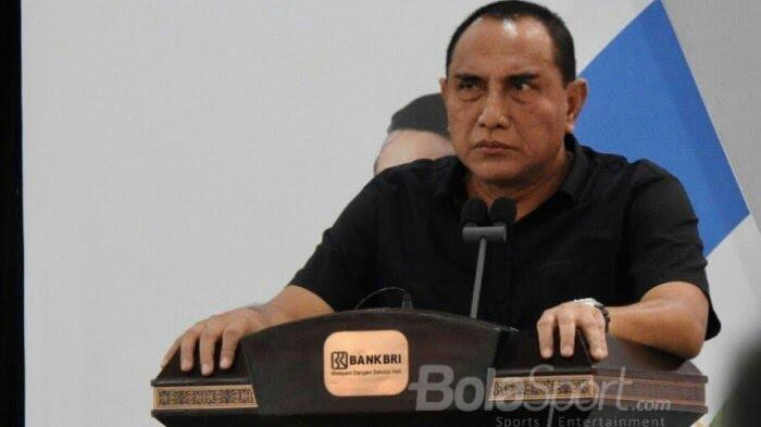 Ditanya Wartawan soal Timnas,Edy Rahmayadi: Kalian Percaya sama Gubernur atau menpora