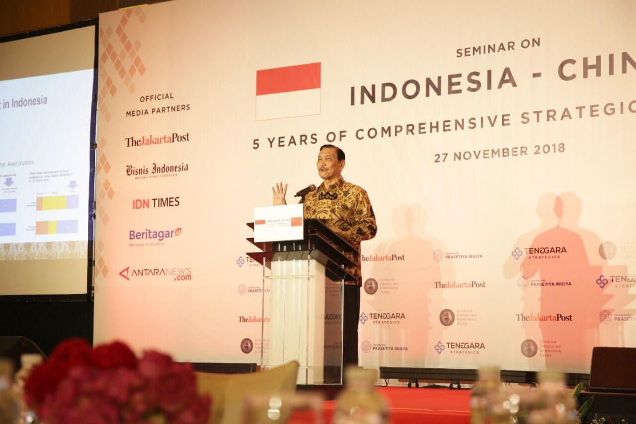 Menko Luhut : Indonesia Tak Pernah Bergantung Secara Ekonomi Kepada Satu Negara