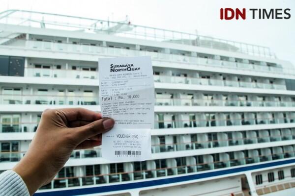 20 Potret Kece Kapal Viking Orio yang Bersandar di Surabaya North Quay
