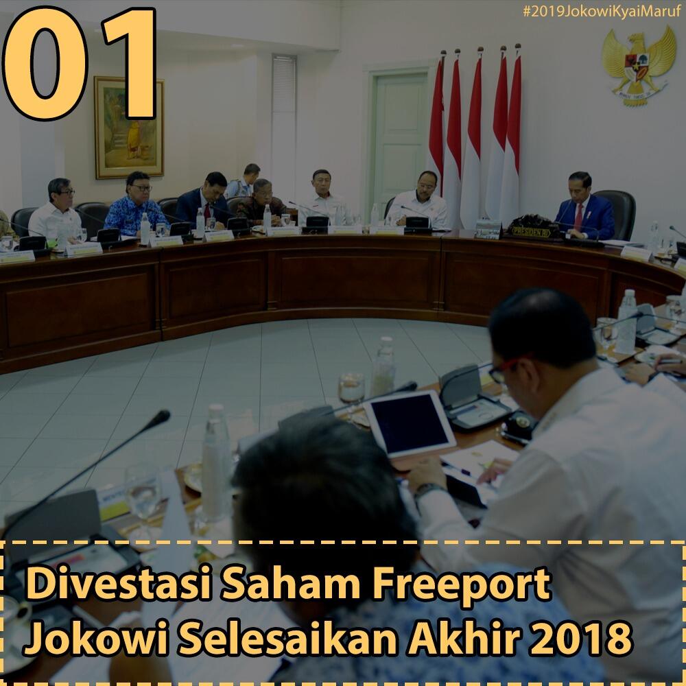 Jokowi Minta Divestasi Saham Freeport Difinalkan