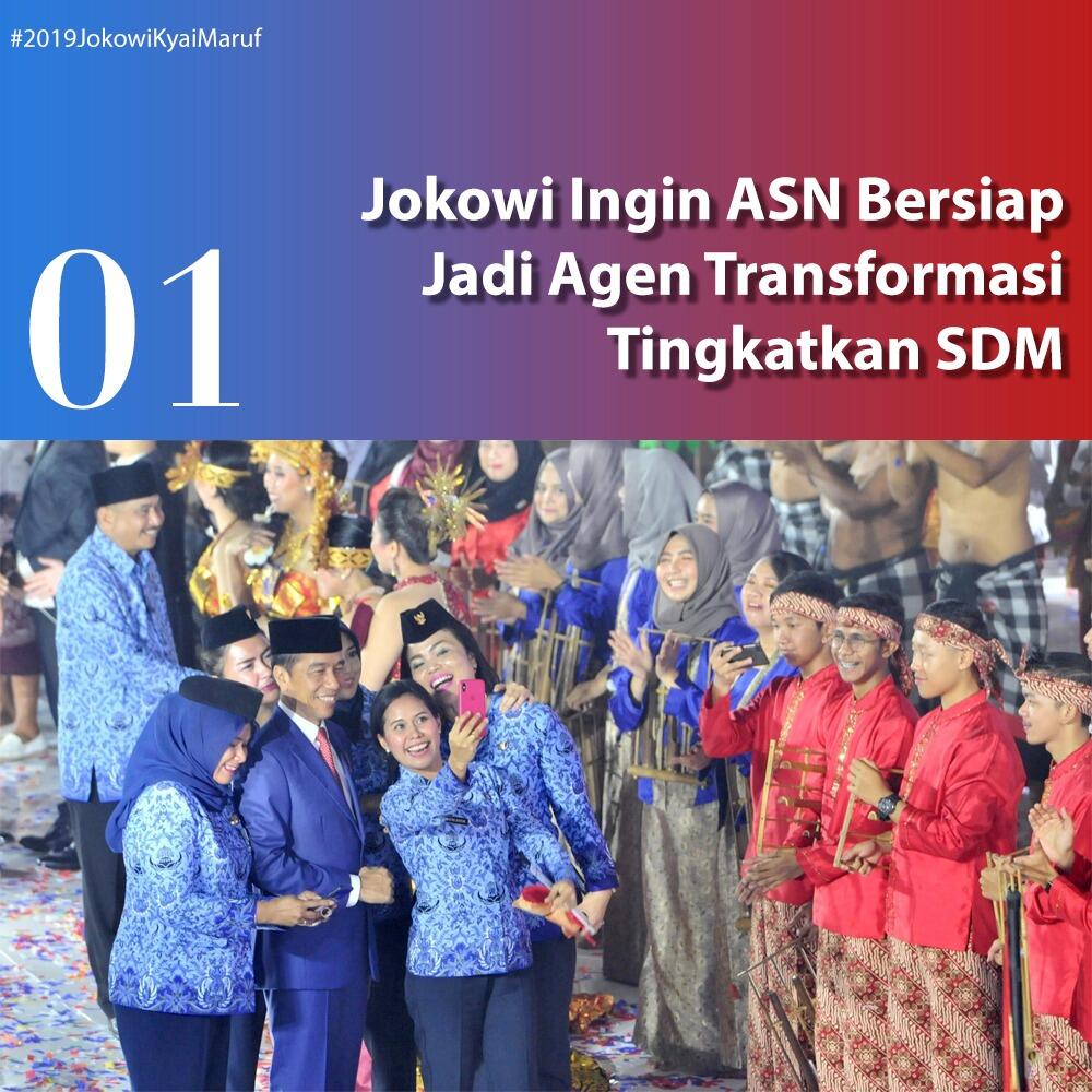 Jokowi Minta ASN Siap Jadi Agen Transformasi