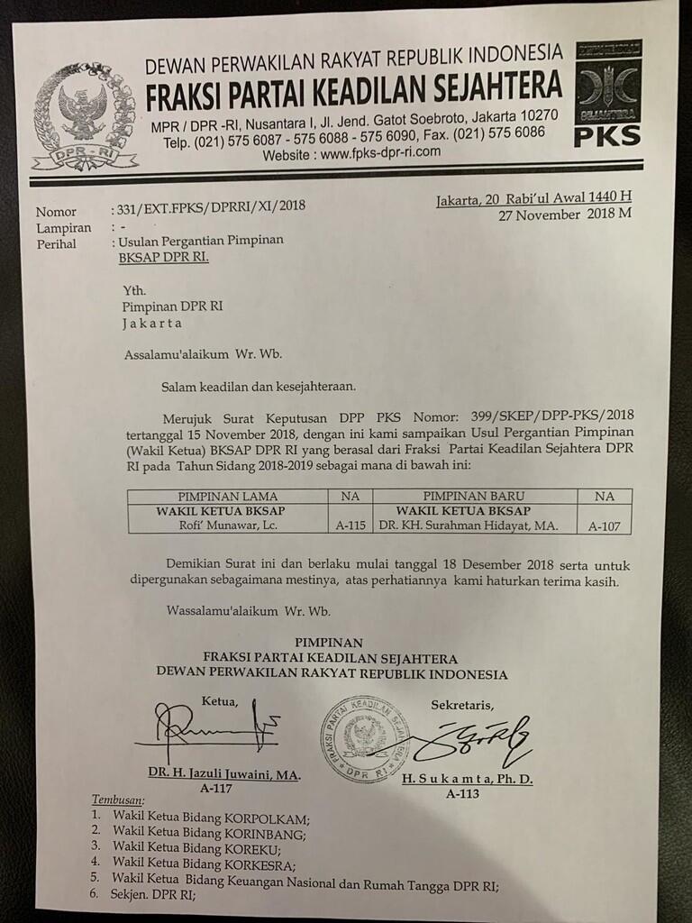 Berkelakuan Kurang Baik, Surahman Hidayat Tidak Pantas Jadi Pimpinan BKSAP DPR RI!!