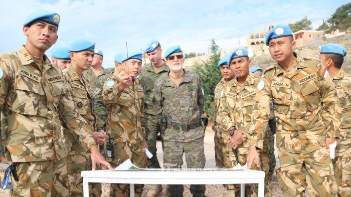 Jenderal Spanyol Tinjau Area Operasi Indobatt di Perbatasan Lebanon-Israel