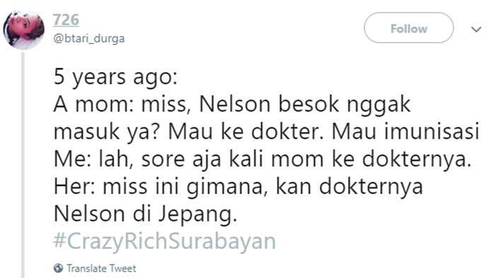 Bikin Geleng-Geleng Kepala, Ini Dia 5 Cuitan Kocak tentang #CrazyRichSurabayan !