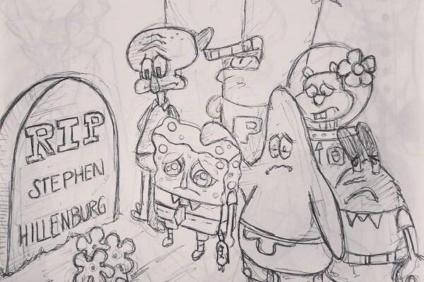 Terharu, Fans Bikin Ilustrasi SpongeBob Kenang Stephen Hillenburg