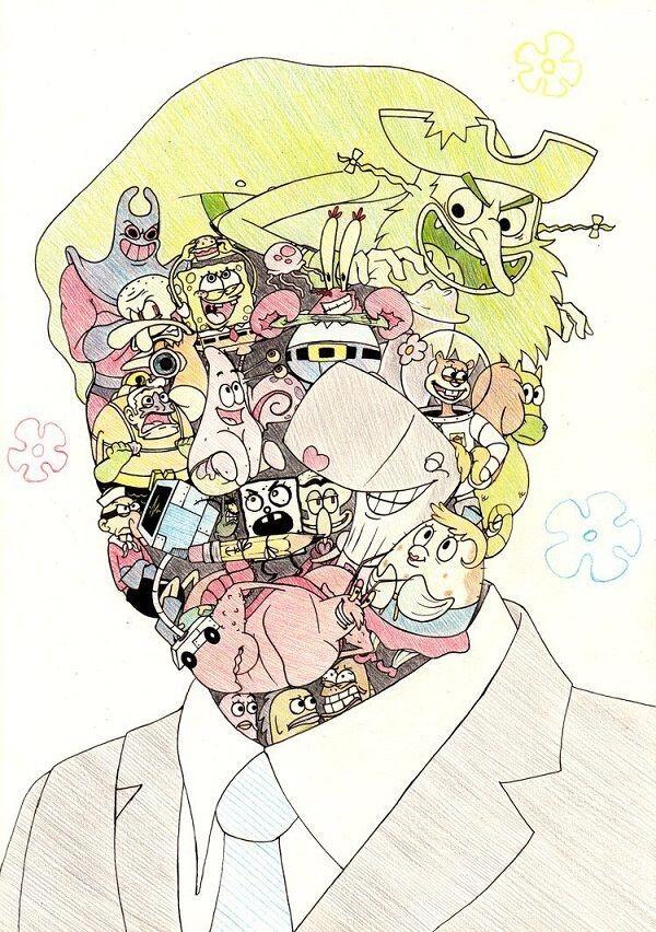 Terharu, Fans Bikin Ilustrasi SpongeBob Kenang Stephen Hillenburg