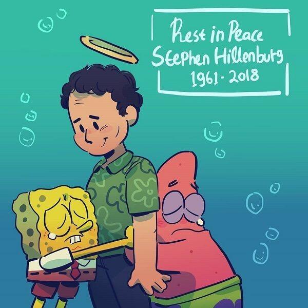 Terharu, Fans Bikin Ilustrasi SpongeBob Kenang Stephen Hillenburg