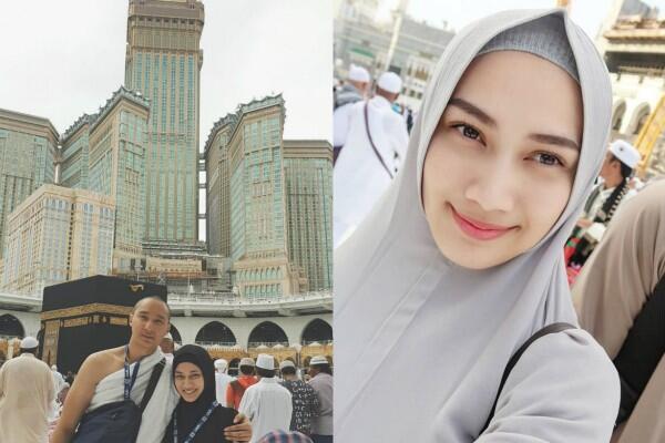 Pengantin Baru, 10 Potret Melody eks JKT48 Umrah Bareng Suami