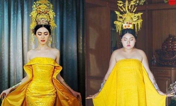 Kocak, 15 Foto Parodi Outfit Artis ini Terbuat dari Makanan Lho!