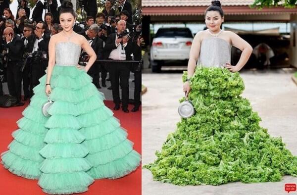Kocak, 15 Foto Parodi Outfit Artis ini Terbuat dari Makanan Lho!