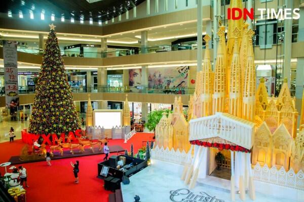Semarak Natal, Pakuwon Mall Hadirkan Replika Gereja Sagrada Familia