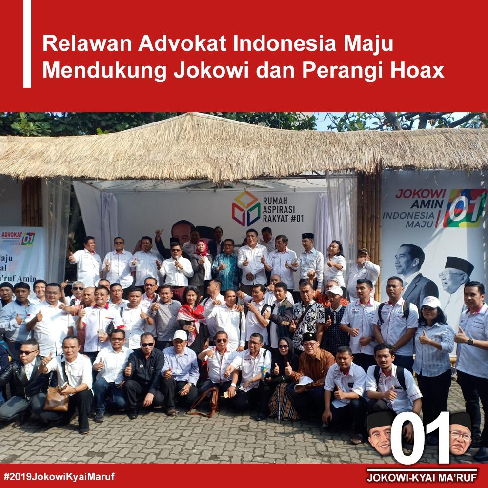 Timses Targetkan Rekrut 10.000 Advokat untuk Kawal Jokowi-Ma’ruf