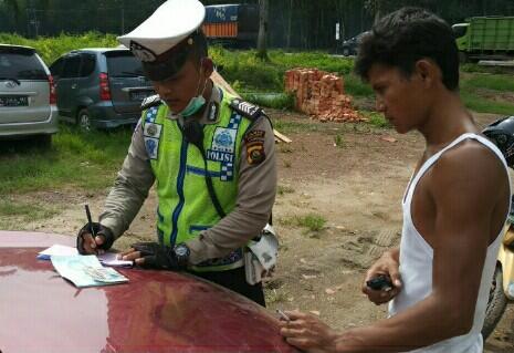 Giat KKYD, Sat Lantas Polres Banyuasin Tindak 20 Pelanggar Lalin