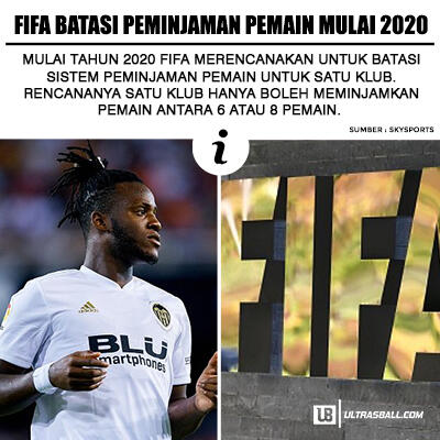 FIFA Batasi Jumlah Pinjaman Pemain Klub