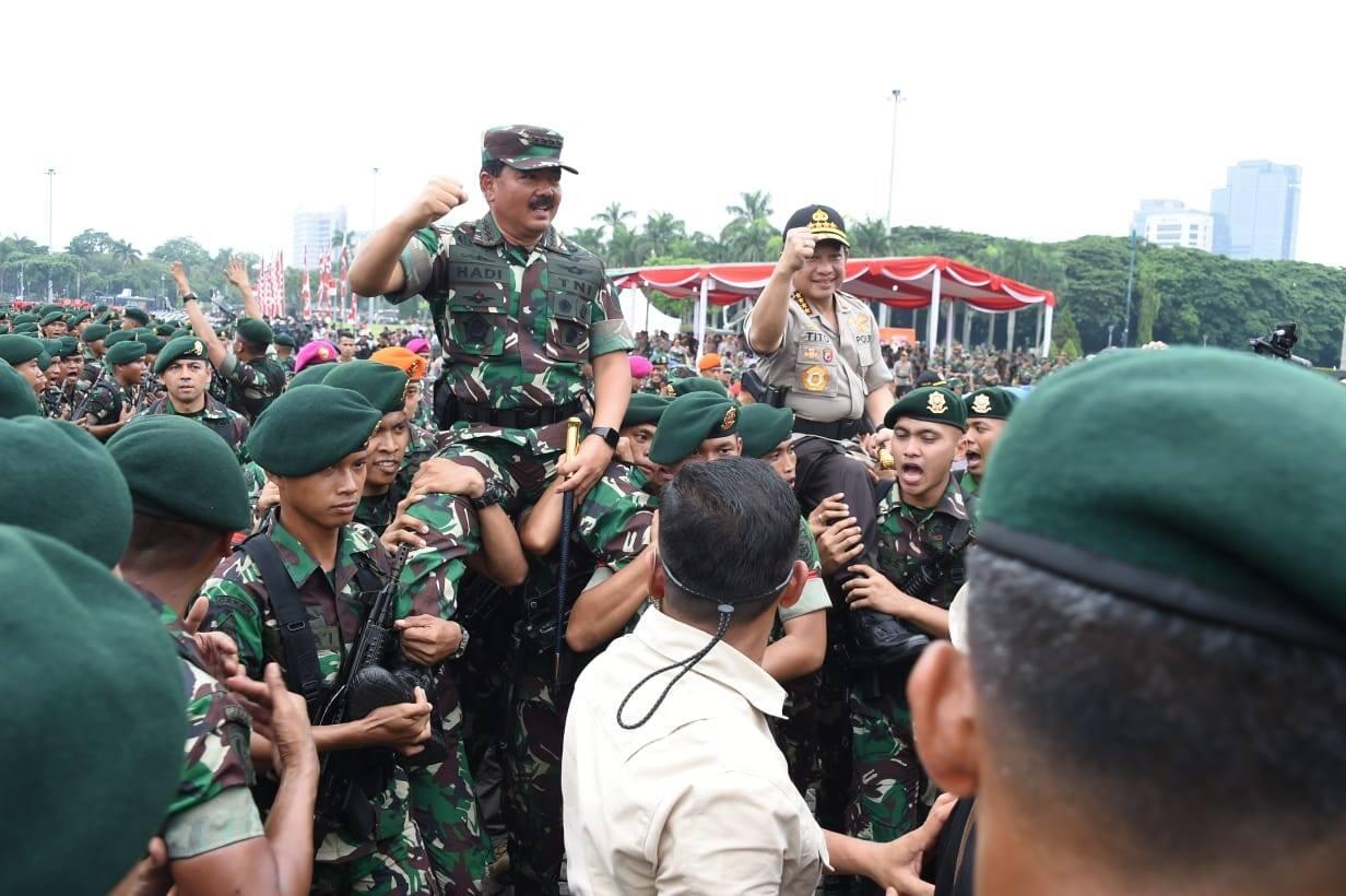 anglima TNI: Apel Gabungan TNI-Polri Perkuat Sinergi Dan Konsolidasi