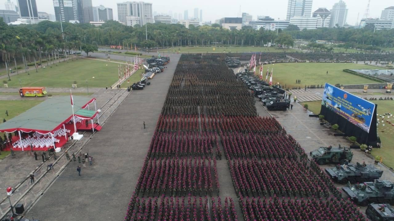 anglima TNI: Apel Gabungan TNI-Polri Perkuat Sinergi Dan Konsolidasi