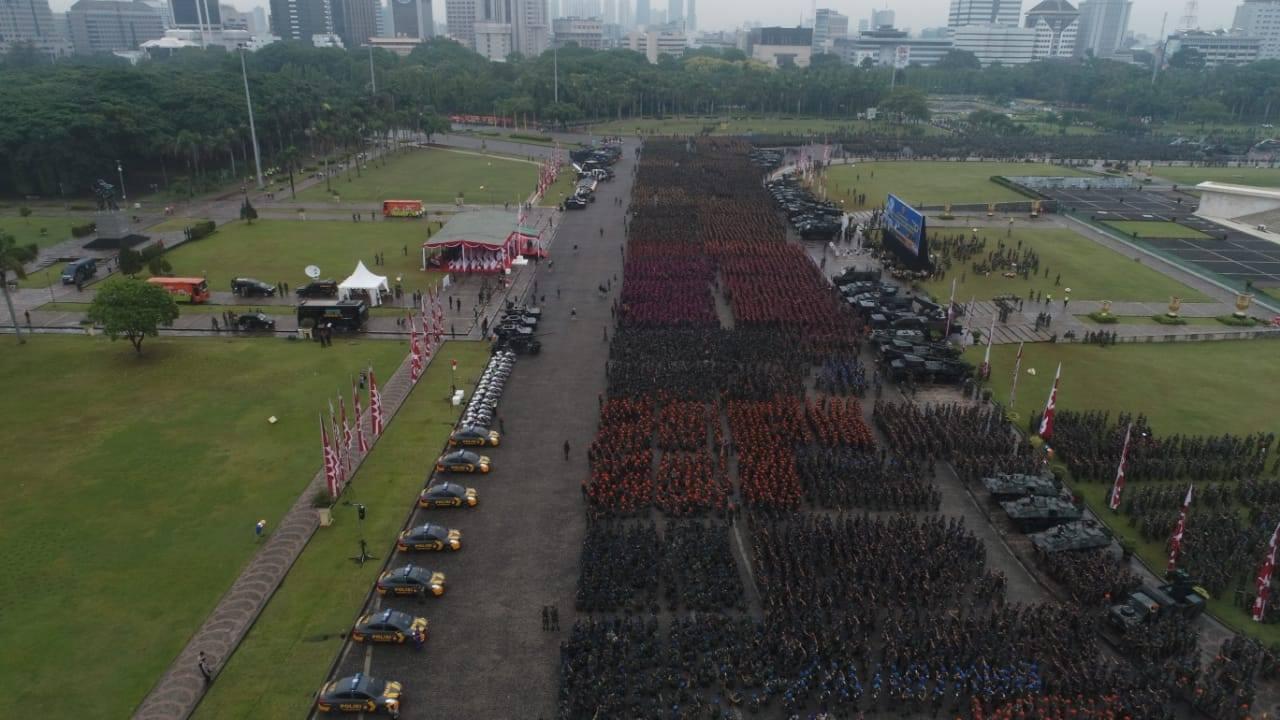 anglima TNI: Apel Gabungan TNI-Polri Perkuat Sinergi Dan Konsolidasi