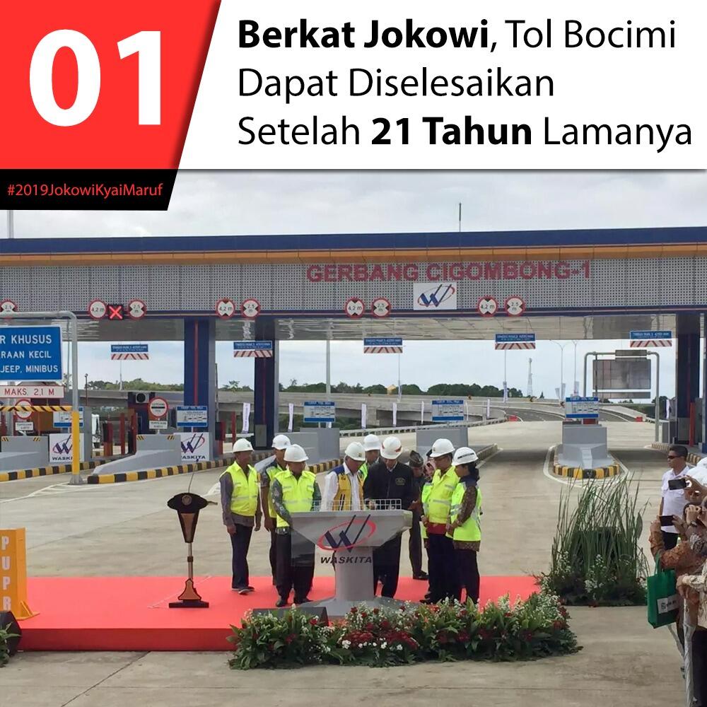 Bergaya Kasual, Jokowi Meresmikan Pengoperasian Ruas Tol Ciawi-Sukabumi Seksi I