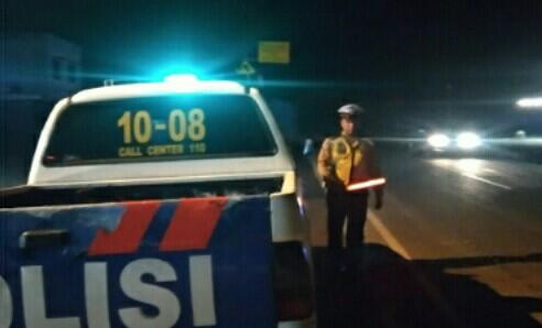 Blue Light Patrol, Sat Lantas Polres Banyuasin Pantau Arus Lalin