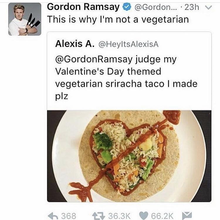 16 Makanan Bintang Lima ala Netizen Ini Dikomentar Pedas Gordon Ramsay