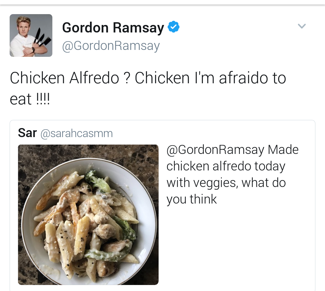 16 Makanan Bintang Lima ala Netizen Ini Dikomentar Pedas Gordon Ramsay