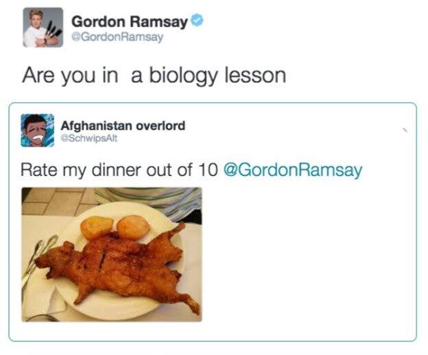16 Makanan Bintang Lima ala Netizen Ini Dikomentar Pedas Gordon Ramsay