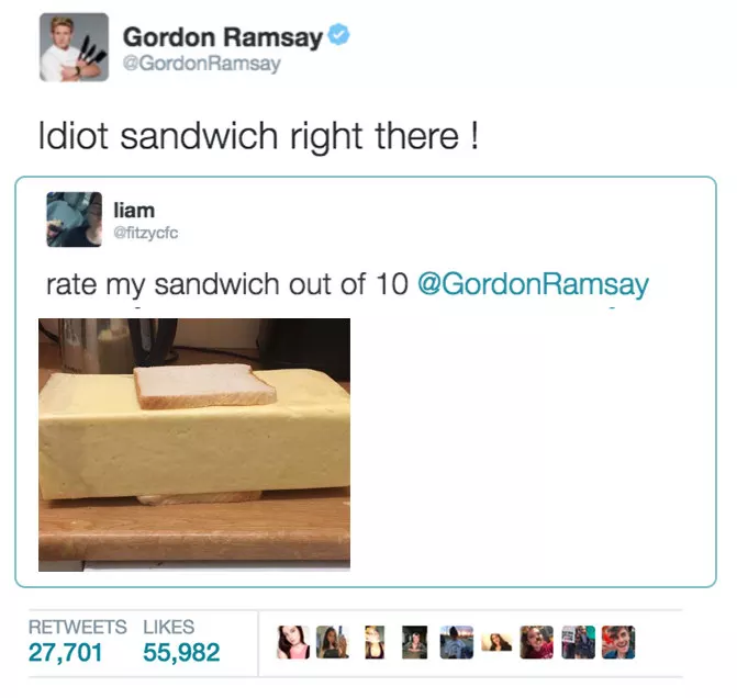 16 Makanan Bintang Lima ala Netizen Ini Dikomentar Pedas Gordon Ramsay