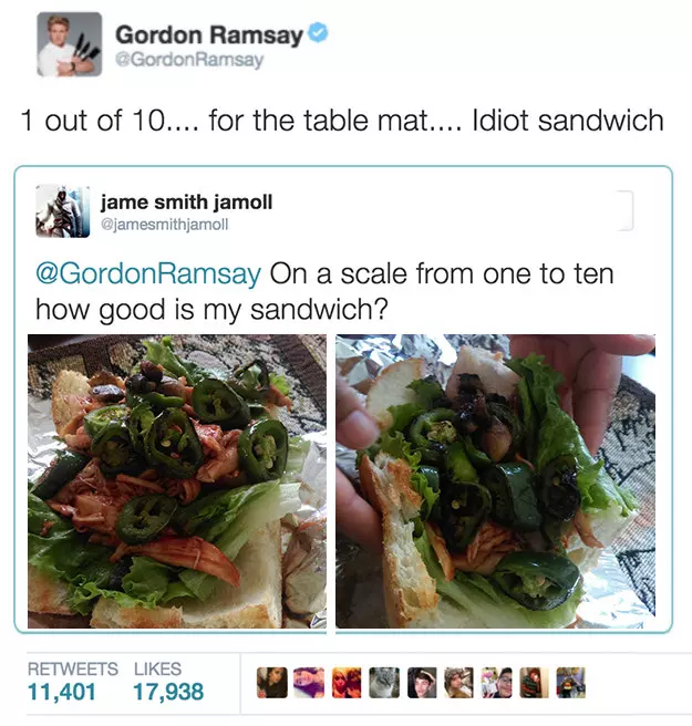 16 Makanan Bintang Lima ala Netizen Ini Dikomentar Pedas Gordon Ramsay