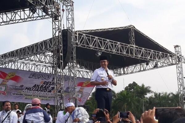Anies di Reuni 212: Monas Tempat Semua, Tak Usah Pakai KTP