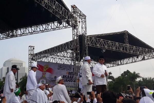 Prabowo di Panggung Reuni 212: Saya Tidak Boleh Kampanye