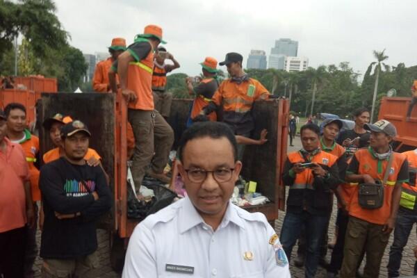 Usai Reuni 212, Anies: 200 Ton Sampah Dibersihkan Dalam 4 Jam
