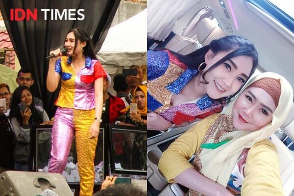 10 Potret Cetar Nella Kharisma saat Meriahkan Ultah Usaha Bu Dendy