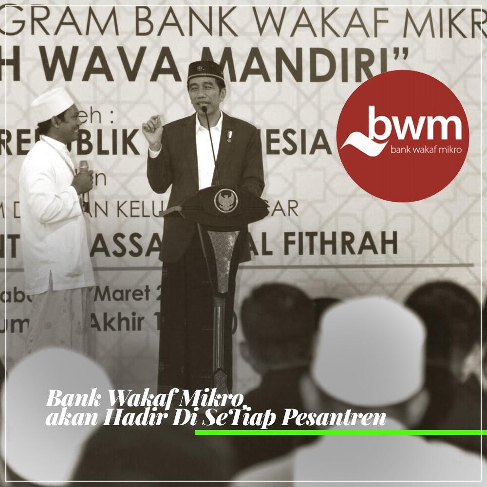 Jokowi Klaim Sudah Dirikan Bank Wakaf Mikro di 33 Pesantren