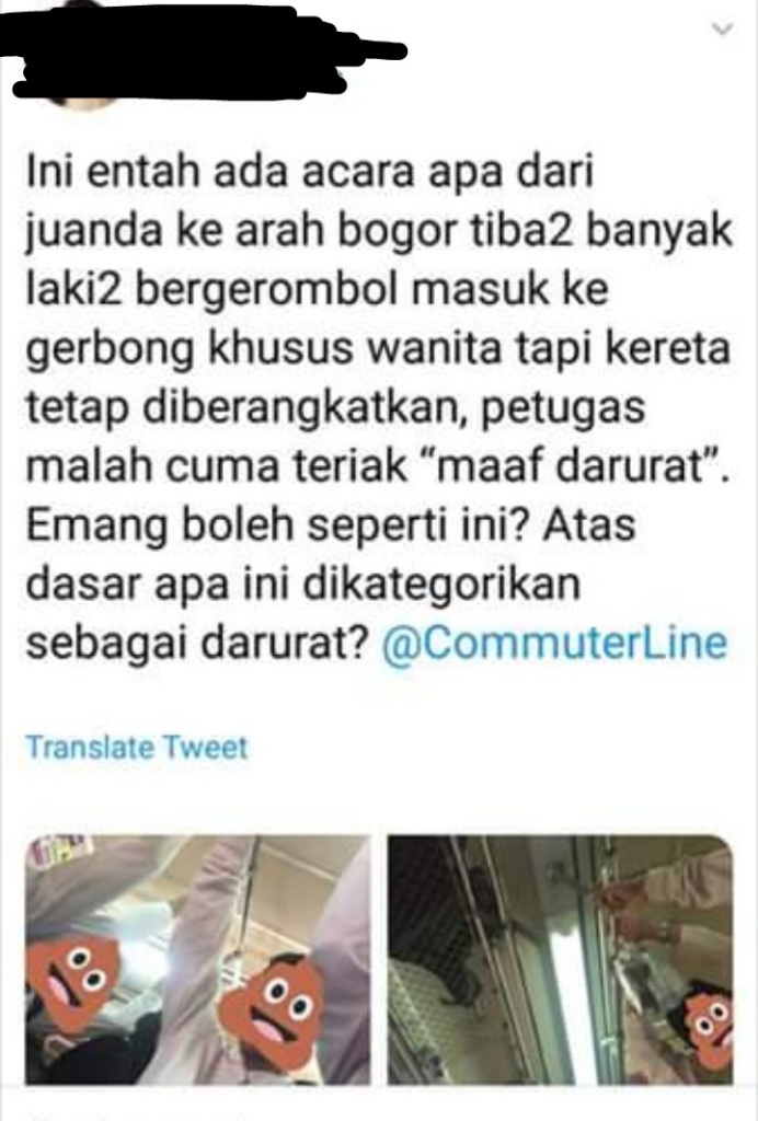 Gerombolan Pria Masuk Paksa Ke Gerbong KRL Khusus Wanita. Hufft ...