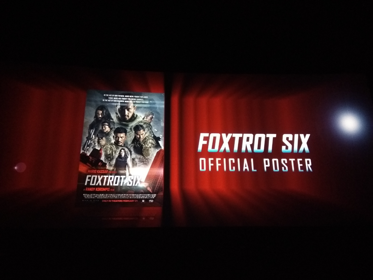 First Official Poster and Trailer FOXTROT SIX ("SIX SOLDIER, for Our COUNTRY")