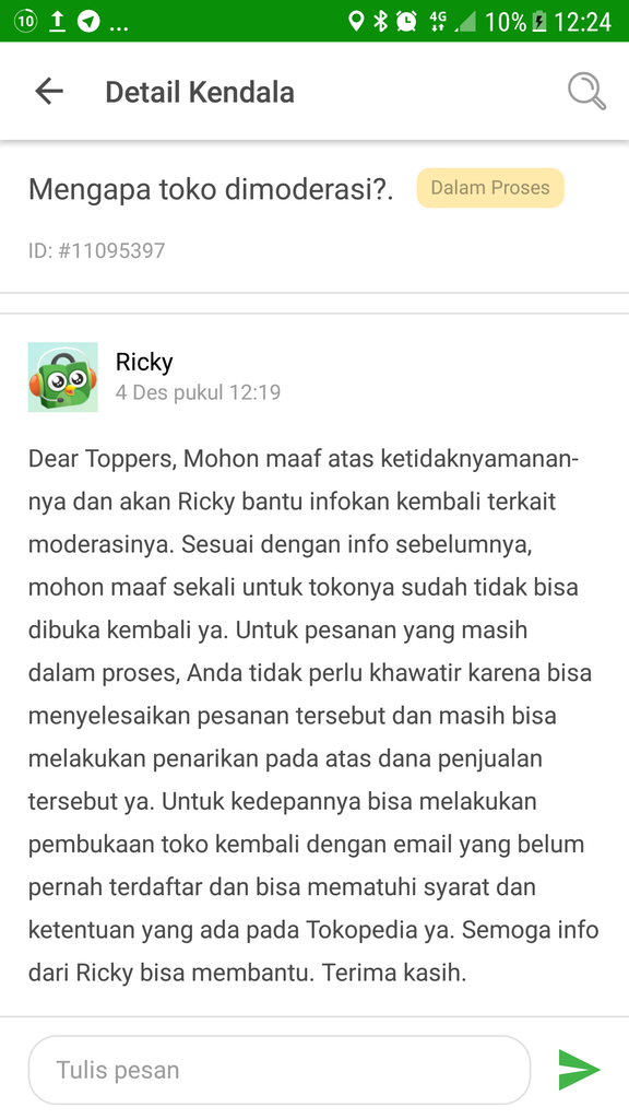 Surat terbuka untuk Tokopedia