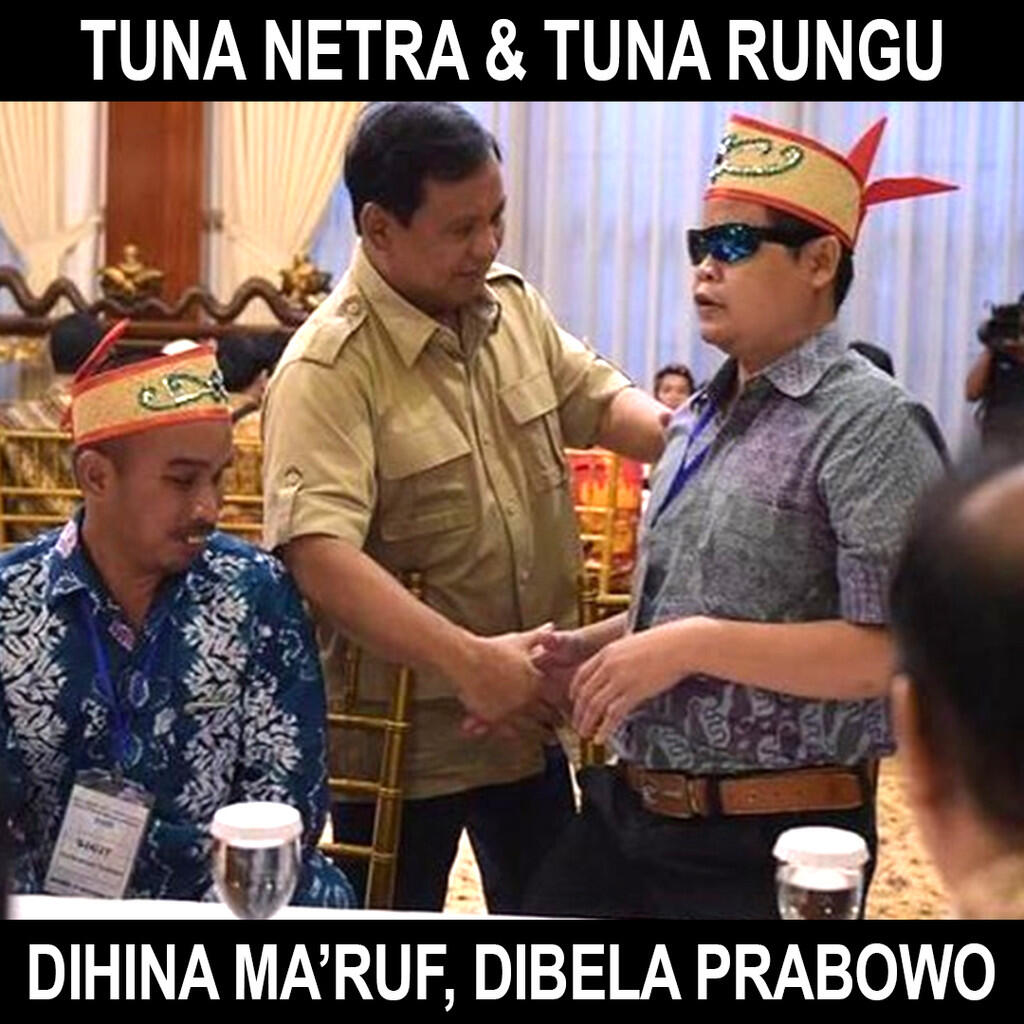 Somasi Ma’ruf Amin, Prabowo Janjikan Hak Kaum Disabilitas