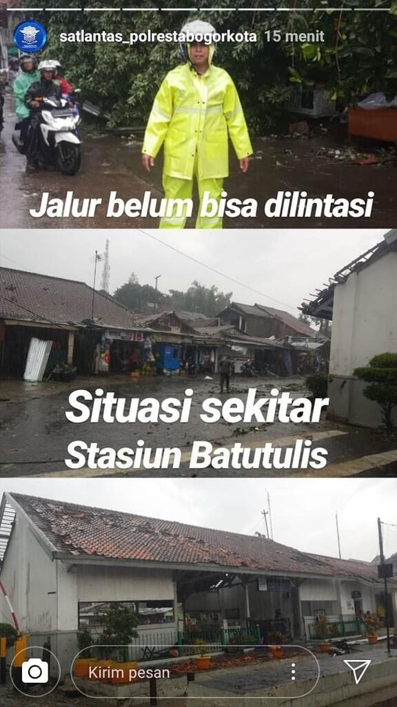 Puting Beliung Terjang Kota Bogor, Sejumlah Bangunan Rusak
